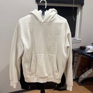 H&M Cream Hoodie with Embroidered Logo